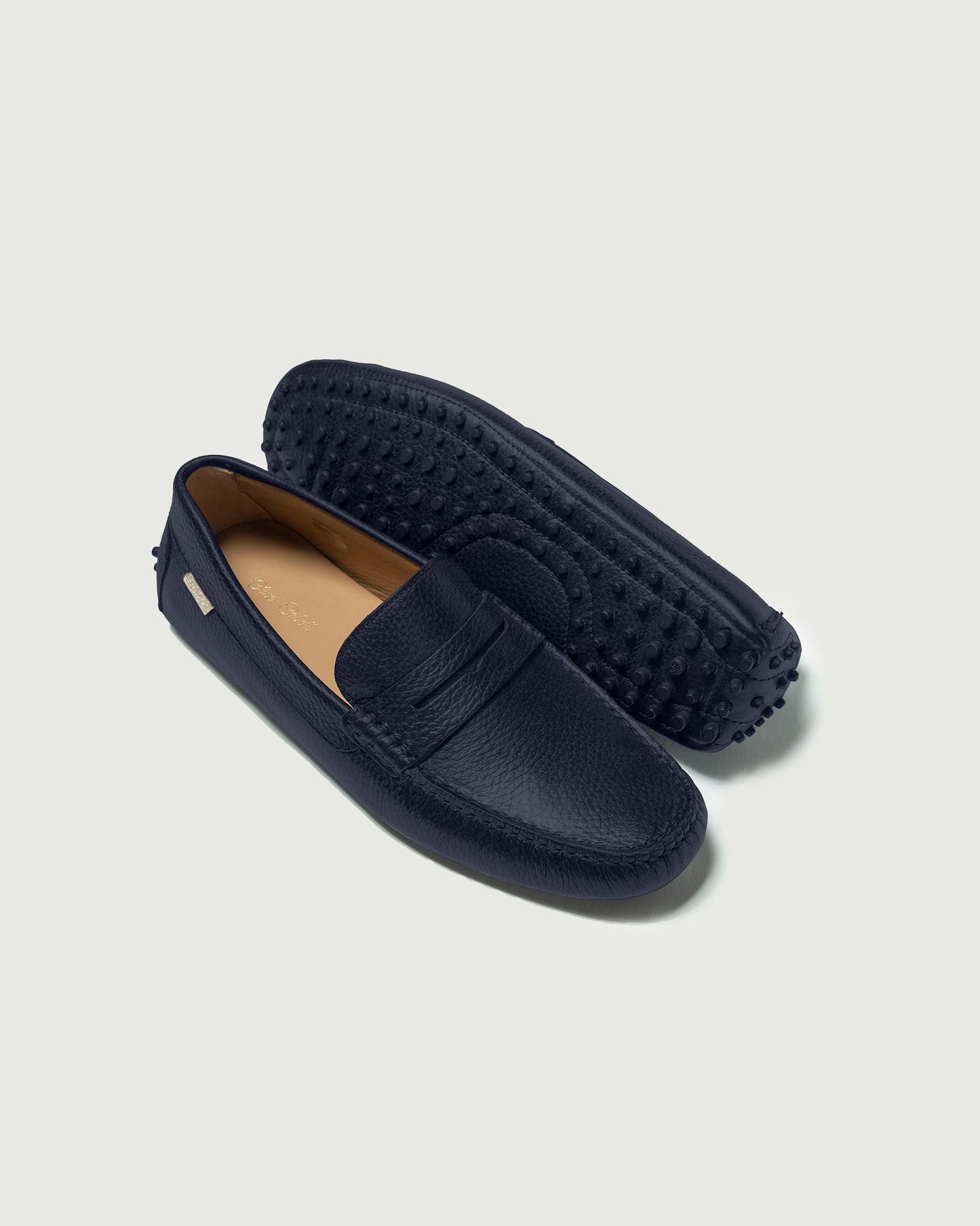 Oliver Cabell Driver-Navy Pebbled